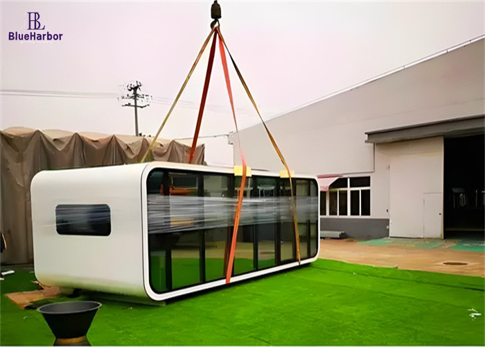Lichte staalstructuur Ruimtecapsule Huis voor fitnesswinkel Apple Cabin Office